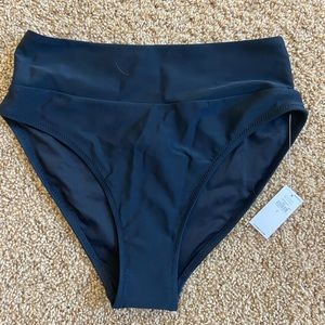 Mid rise Black swim bottoms- Brand new